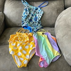 Girls one piece swimsuits